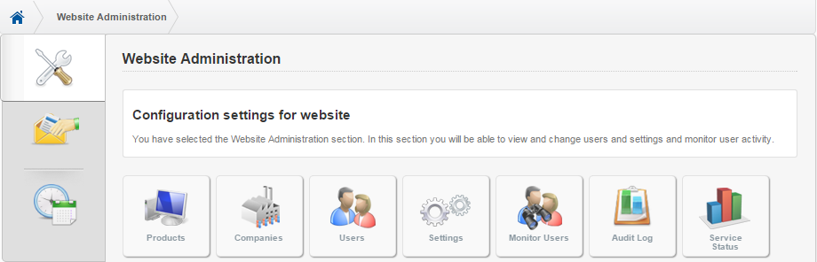 Payroll Self Service administration page